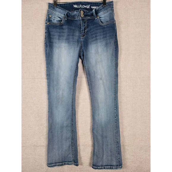 Wallflower Denim - Wallflower Luscious Curvy Bootcut Jeans Womens 11 Short Medium Wash